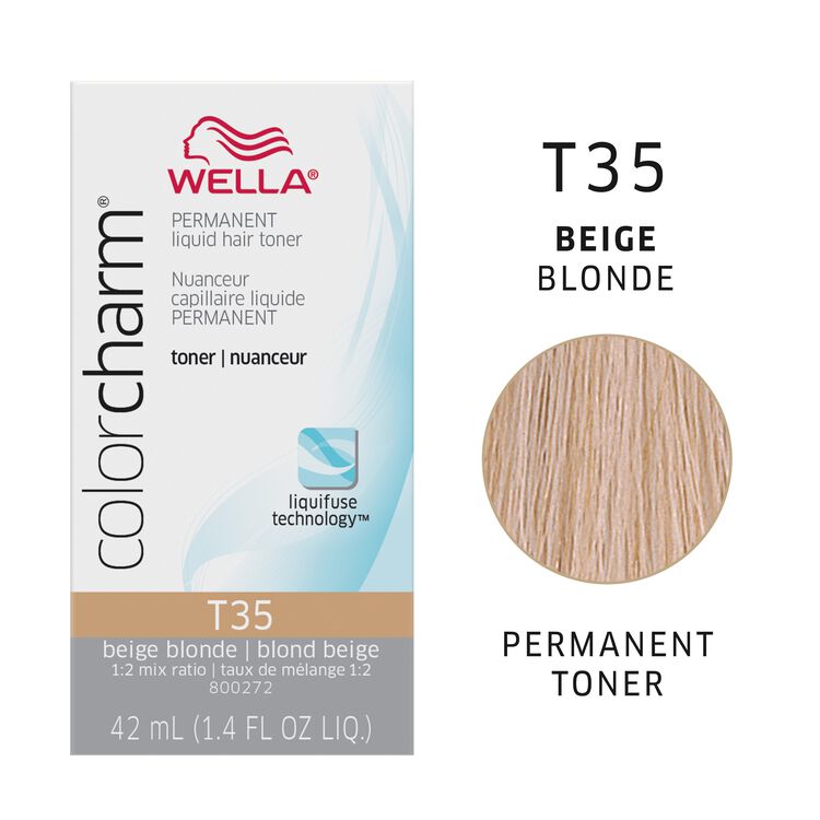 WELLA COLOR CHARM PERMANENT LIQUID HAIR TONERS 1.4 OZ.