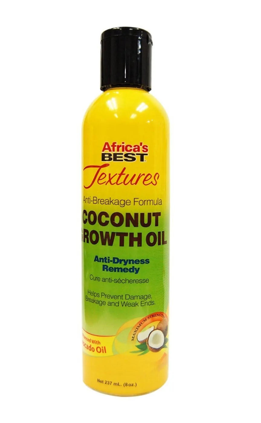 AFRICA'S BEST TEXTURES COCONUT GROWTH OIL 8 OZ.