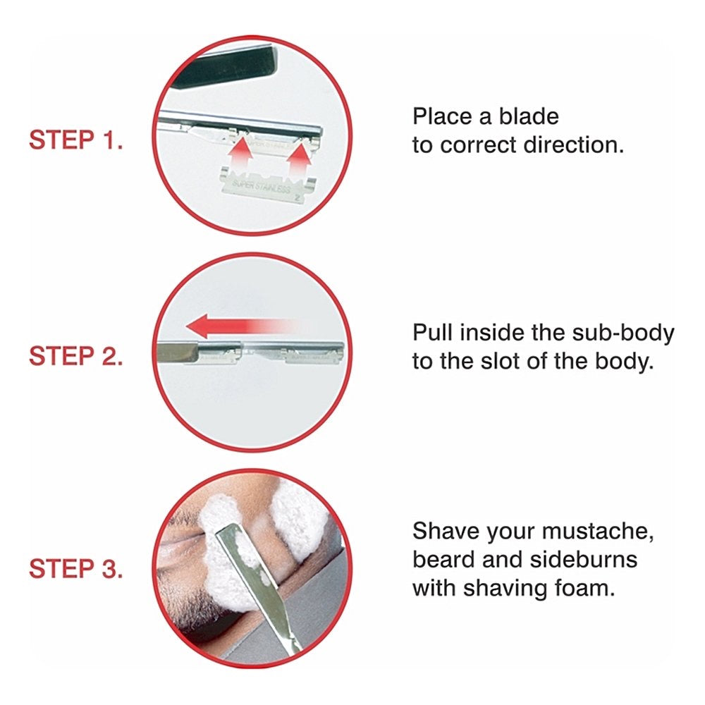 BT SHAVING RAZOR WITH REPLACEABLE BLADES