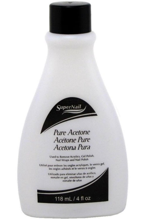 SUPERNAIL PURE ACETONE POLISH REMOVER 4 FL.OZ.