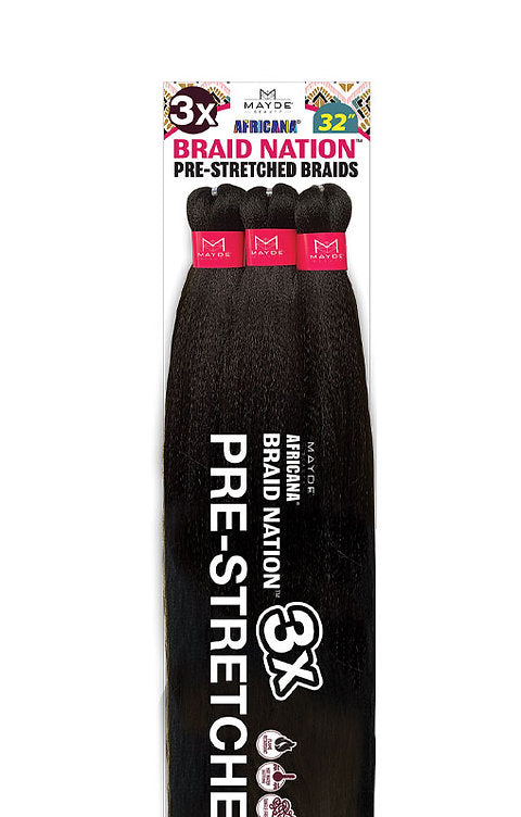MAYDE 3X BRAID NATION 32"