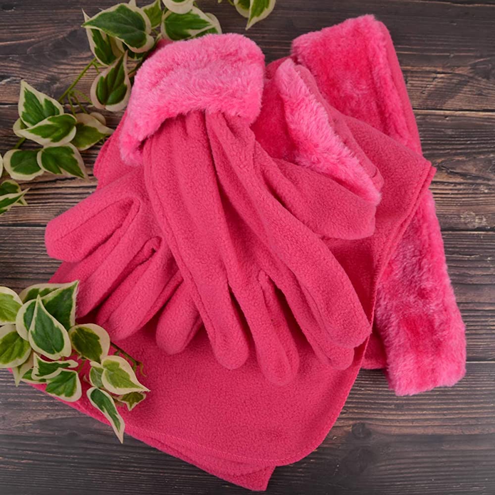 WOMEN’S FLEECE WARM HAT SET