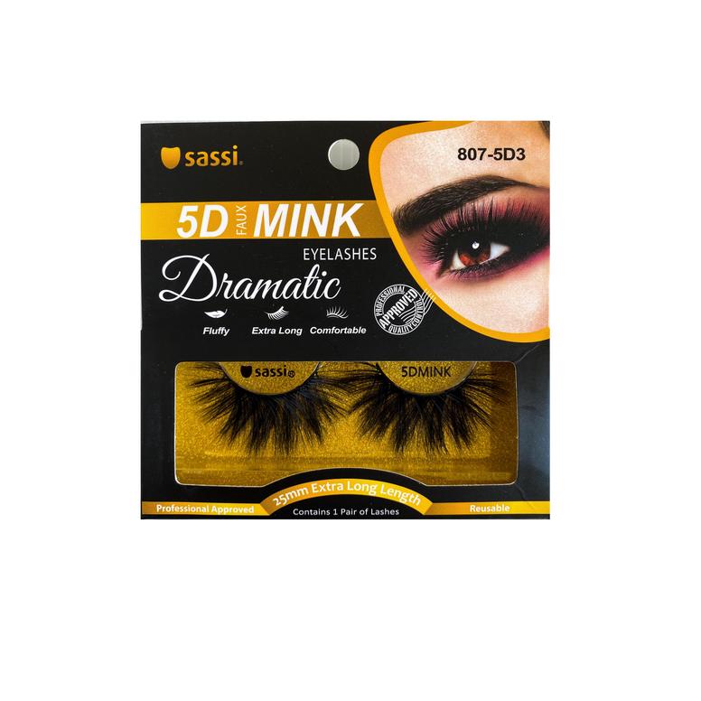 SASSI 5D EXTRA LONG FAUX MINK DRAMATIC LASHES