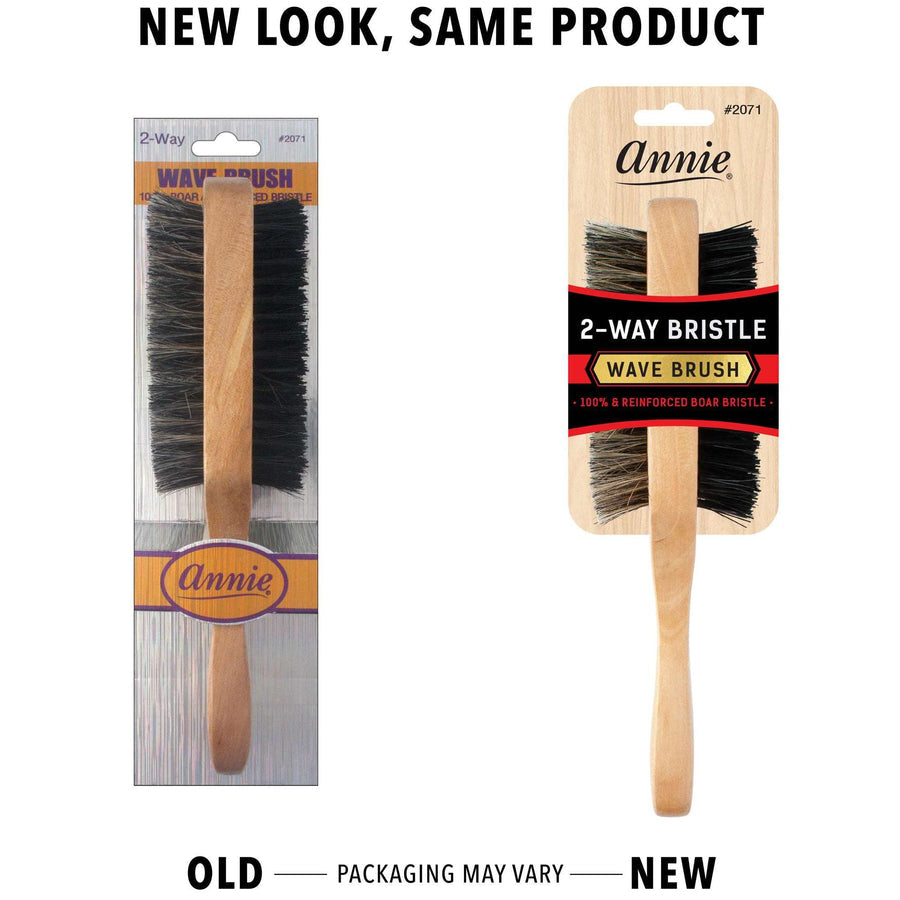 ANNIE TWO WAY WAVE BOAR BRISTLE BRUSH SOFT & HARD 2071