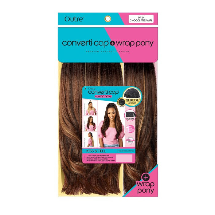 OUTRE CONVERTI CAP + WRAP PONY WIG - KISS & TELL