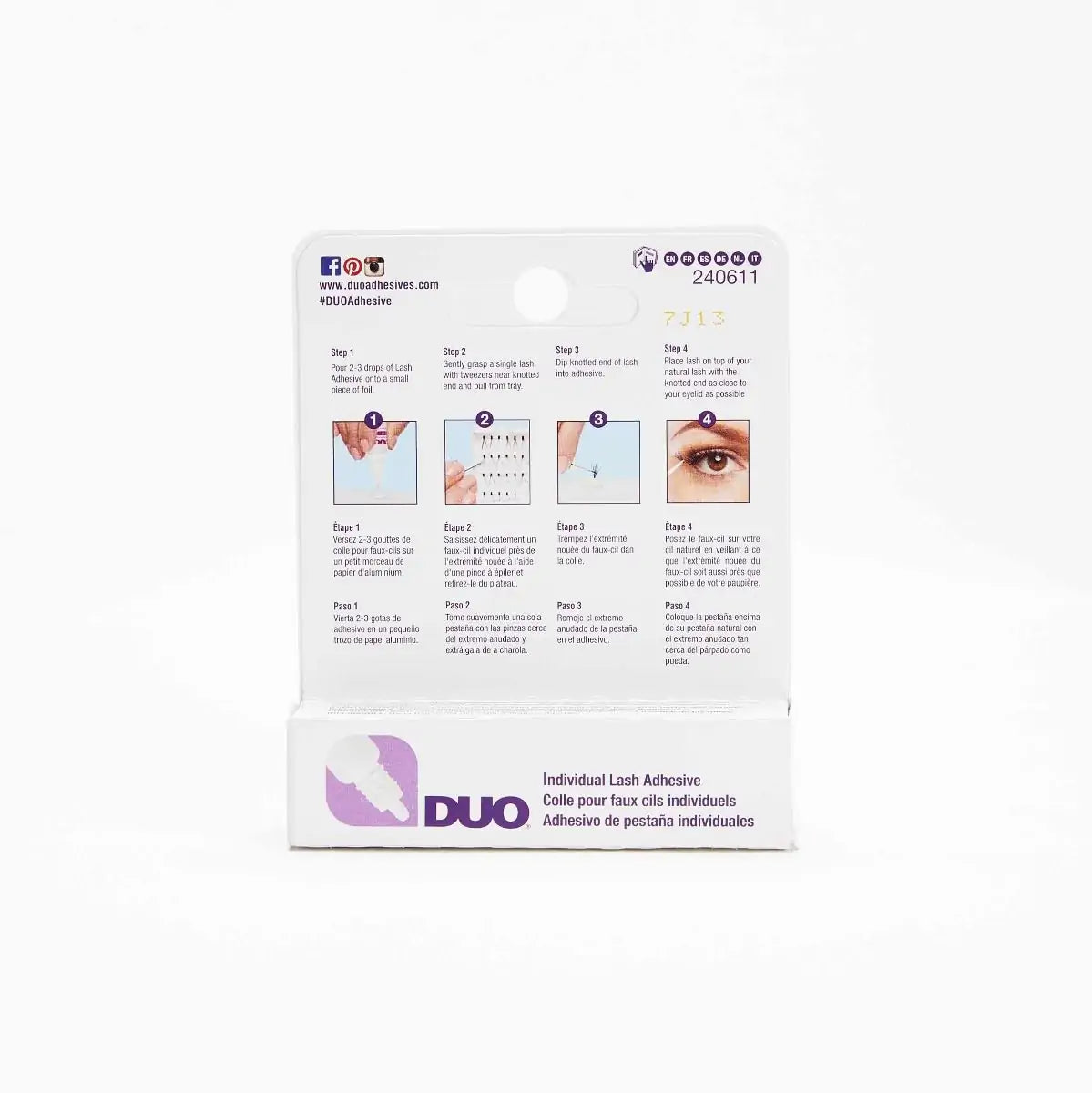 DUO INDIVIDUAL LASH ADHESIVE, CLEAR, 0.25 OZ