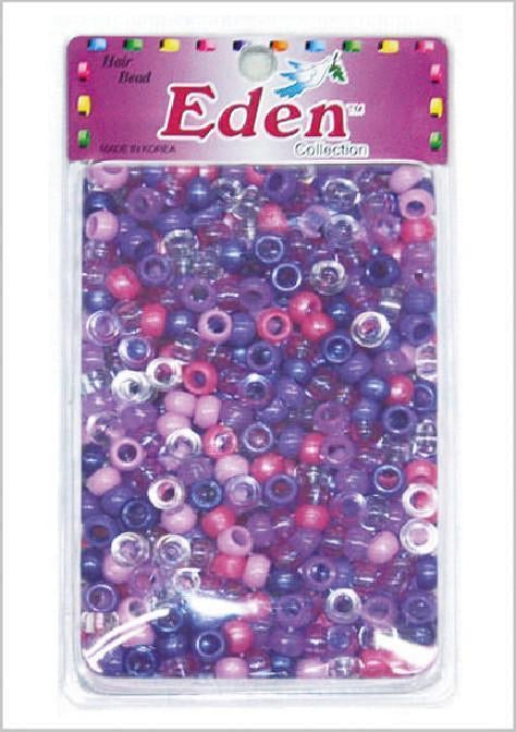 EDEN PURPLE MIX ROUND HAIR BEADS