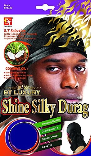 SHINE SILKY DURAG – COCONUT OIL TREATED