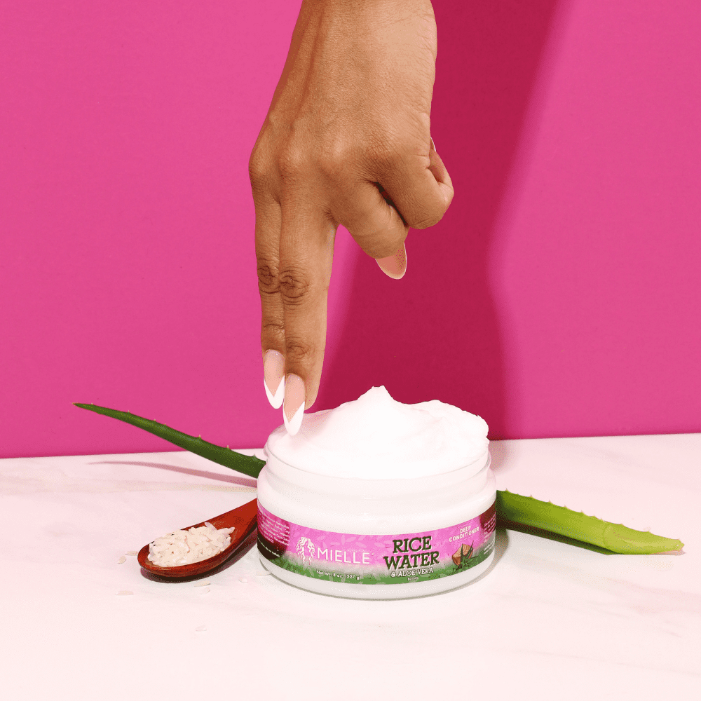 MIELLE RICE WATER & ALOE DEEP CONDITIONER 8 OZ.