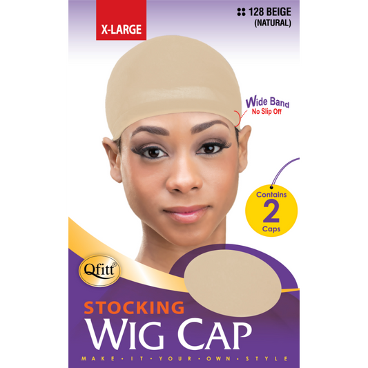 QFITT X-LARGE STOCKING WIG CAP - 2 CAPS