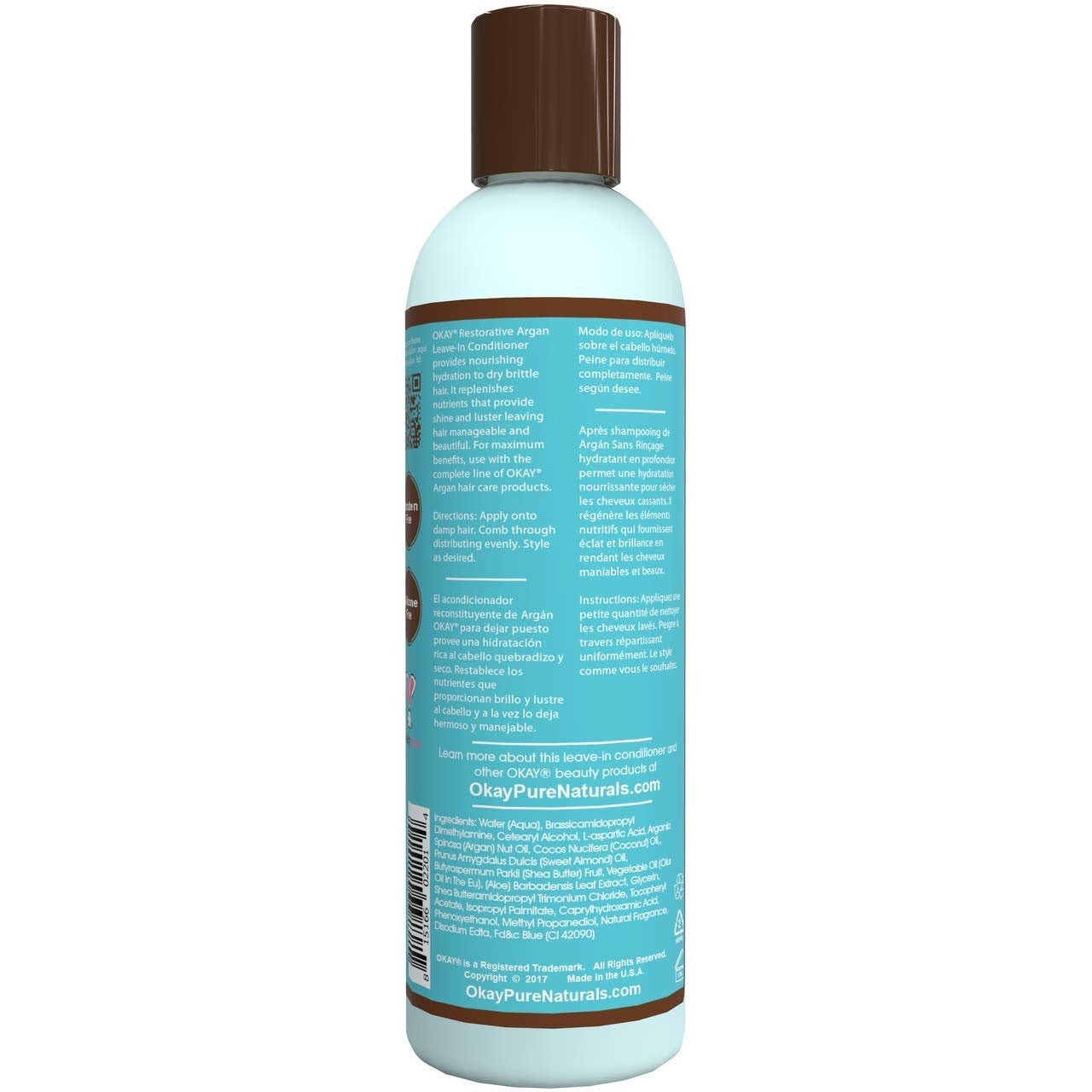 OKAY RESTORATIVE ARGAN LEAVE-IN CONDITIONER 8OZ.