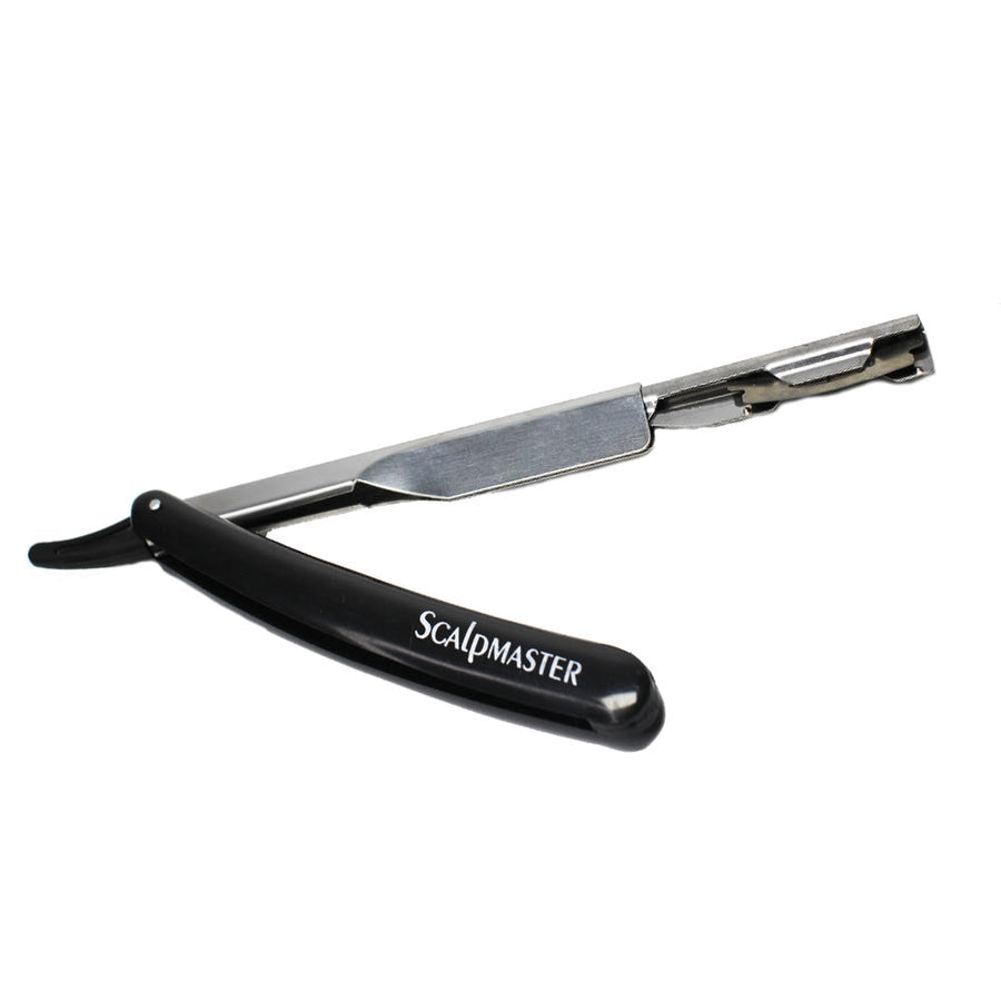 SCALPMASTER STRAIGHT RAZOR W/ 5 BLADES