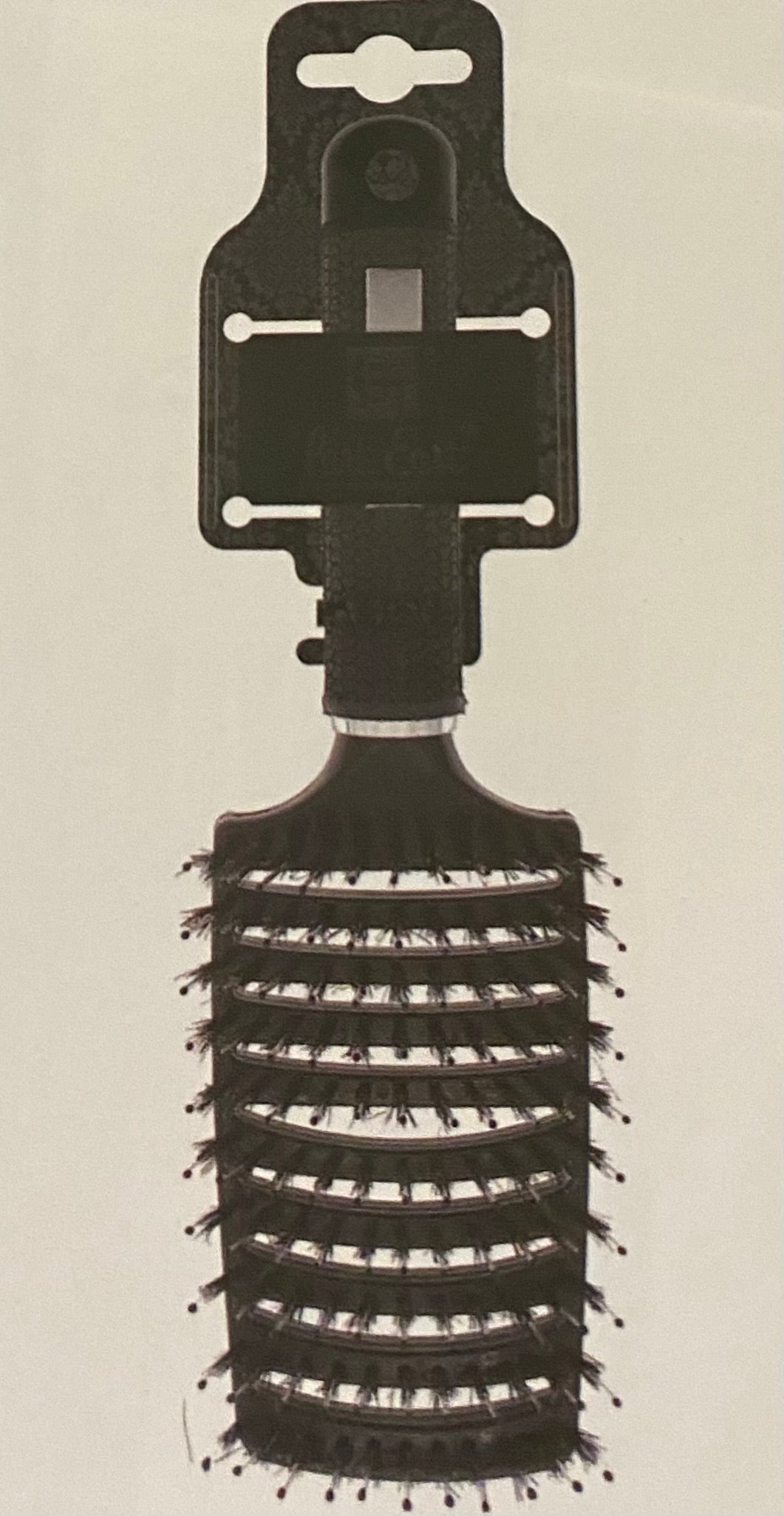 BT CURVED & VENTED DETANGLING HAIR BRUSH W/ BOAR BRISTLE