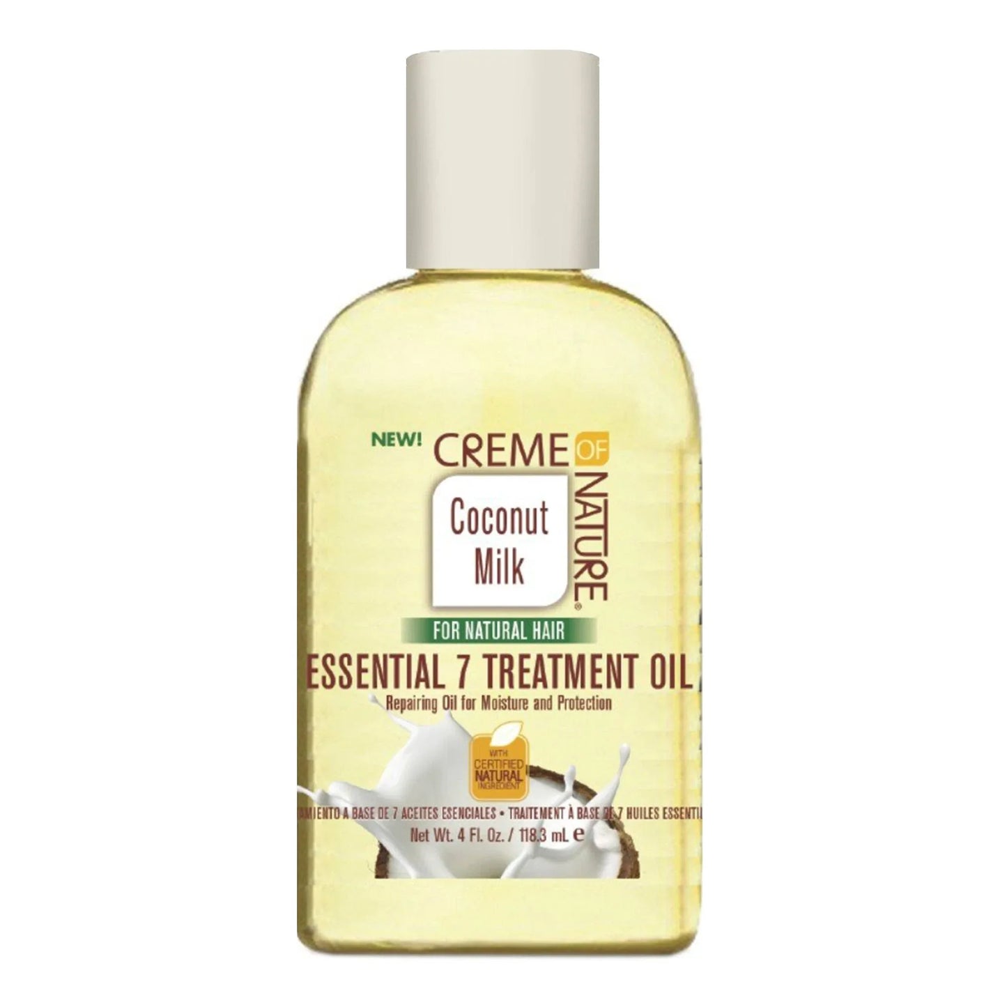 CREME OF NATURE COCONUT MILK ESSENTIAL 7 TREATMENT OIL 4 OZ.
