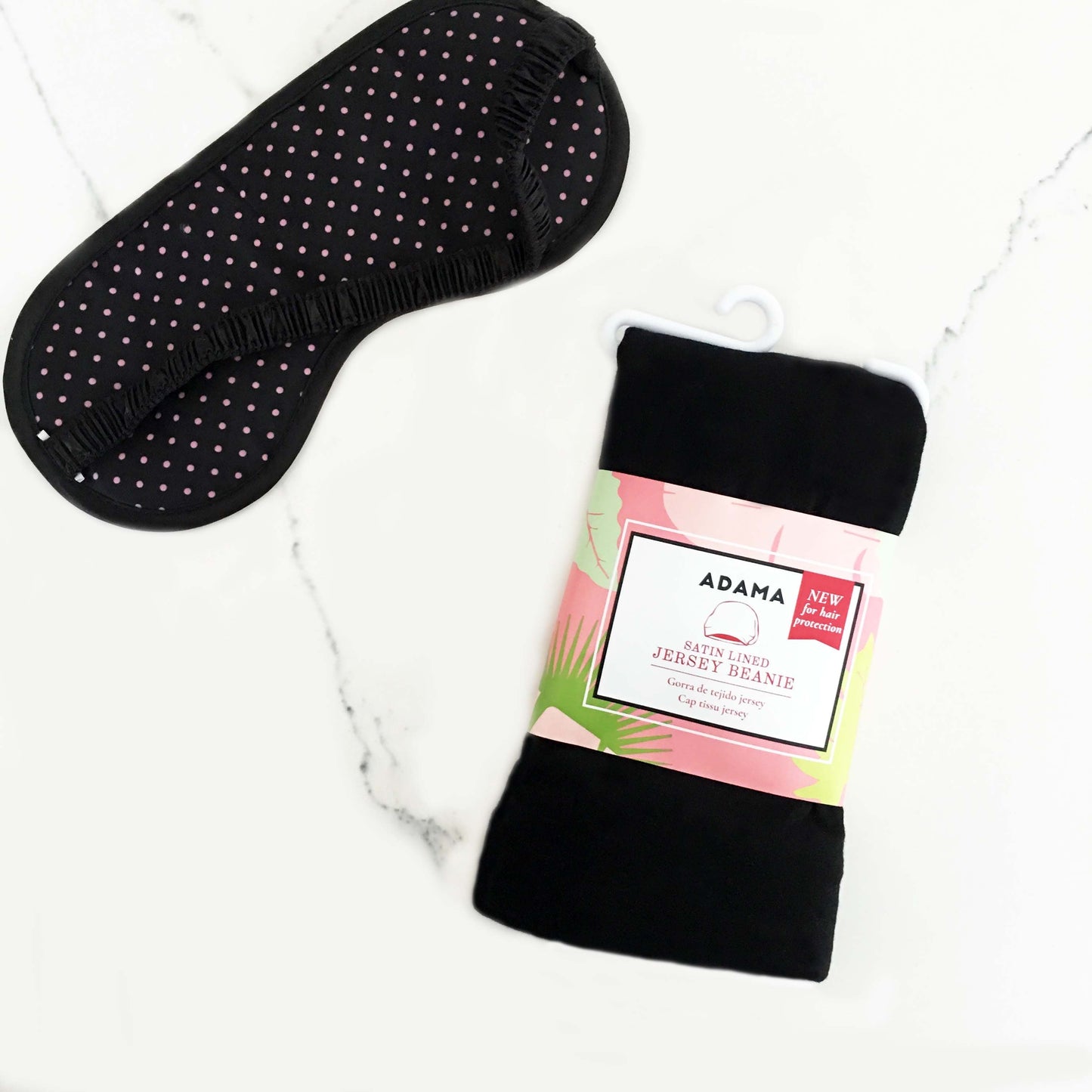 ADAMA BLACK EXTRA LONG 22” JERSEY BEANIE