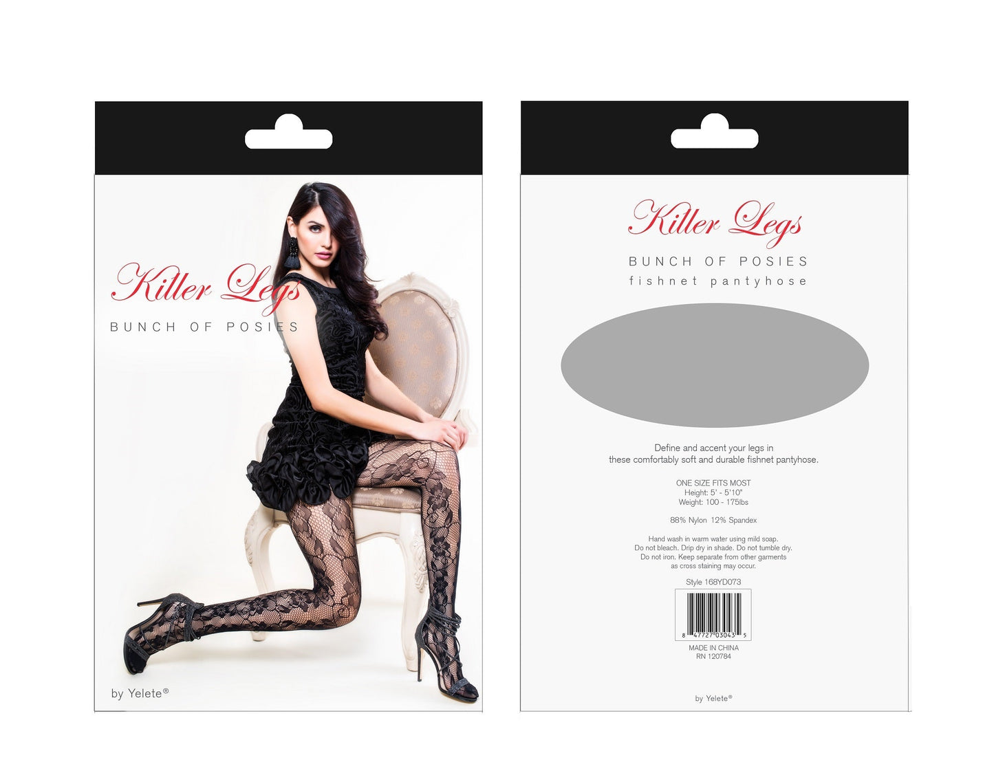 BUNCH OF POSIES FISHNET TIGHTS- BLACK