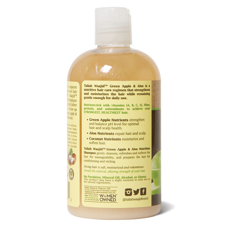 TALIAH WAAJID GREEN APPLE & ALOE NUTRITION SHAMPOO 12 OZ.