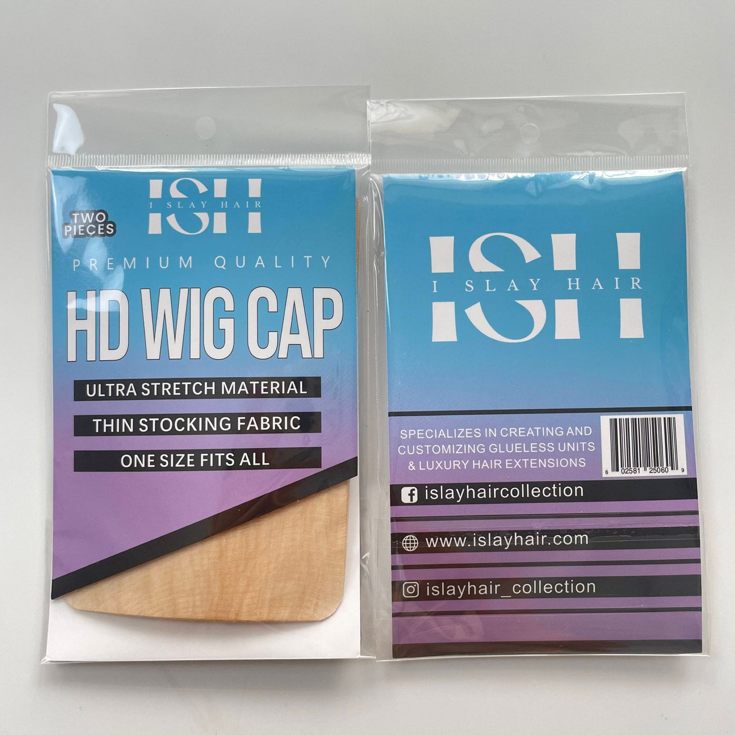 ISH PREMIUM QUALITY HD WIG CAP - 2PCS