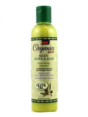 AFRICA’S BEST ORGANICS SILKY OLIVE & ALOE NEUTRALIZING SHAMPOO 8 OZ.