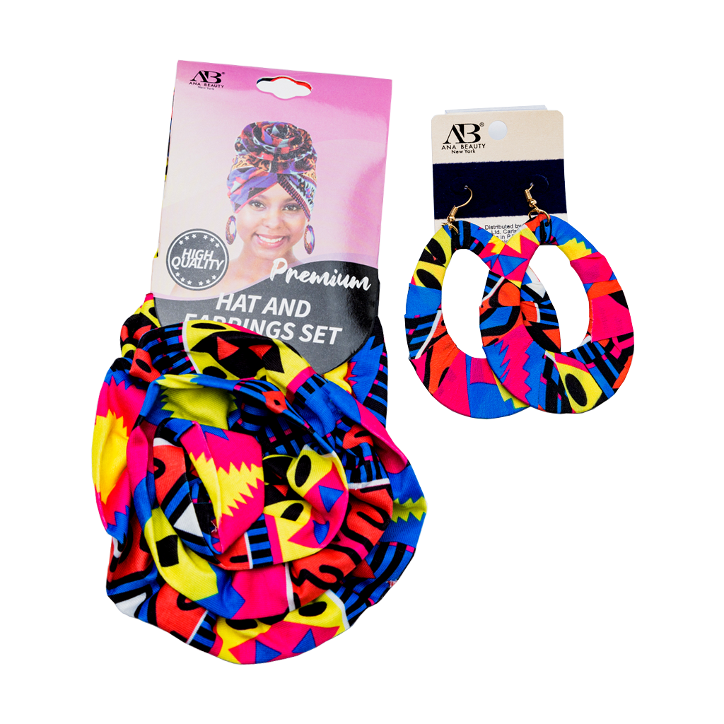 ANA BEAUTY PREMIUM TURBAN & EARRINGS SET