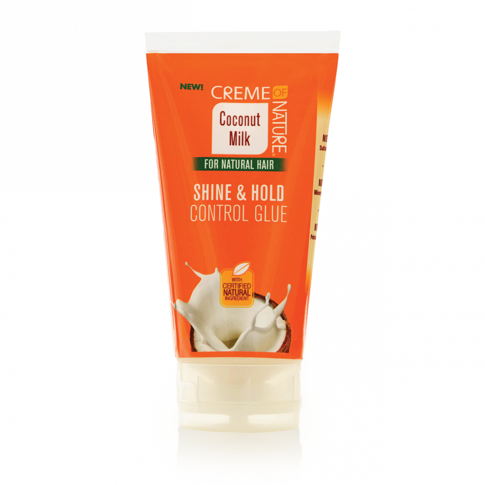 CREME OF NATURE COCONUT MILK SHINE & HOLD CONTROL GLUE 5.1 OZ.
