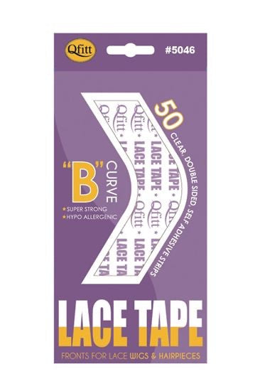 Qfitt Lace Tape Double Sided Curve, 50/P