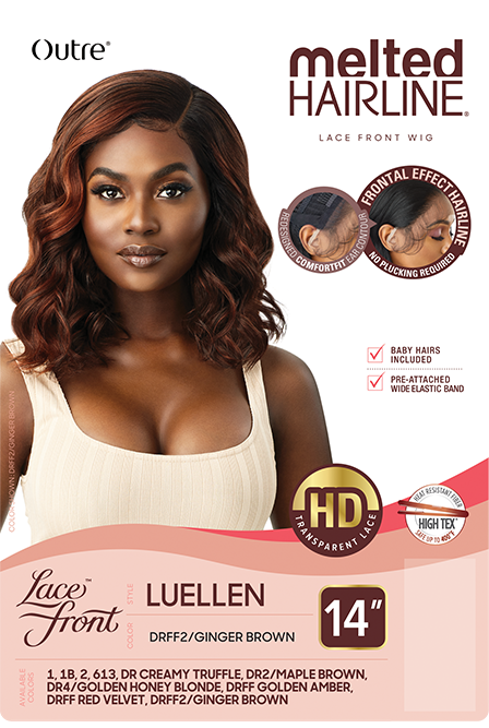 MELTED HAIRLINE HD TRANSPARENT LACE FRONT WIG - LUELLEN