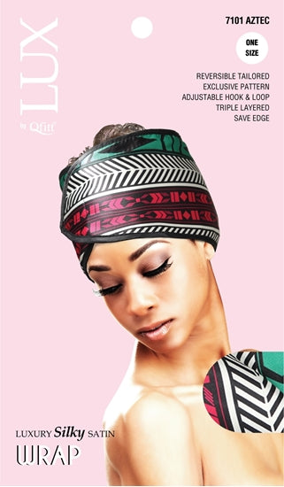 QFITT LUX SILKY SATIN WRAP (AFRO) - PATTERN