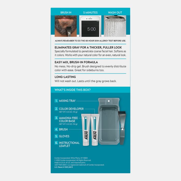JUST FOR MEN MUSTACHE & BEARD COLOR