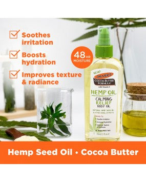 PALMERS HEMP OIL CALMING RELIEF BODY OIL 5.1 OZ.