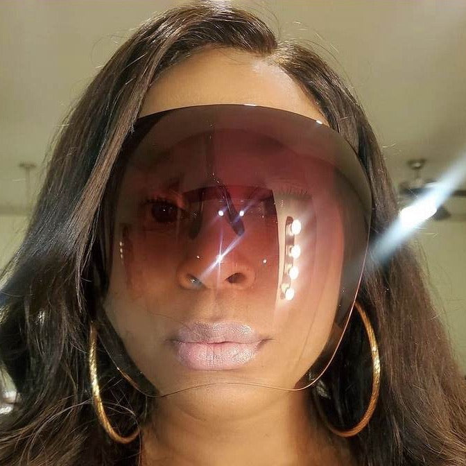 PROTECTIVE ANTI FOG FASHION SUNGLASSES & FACE SHIELD