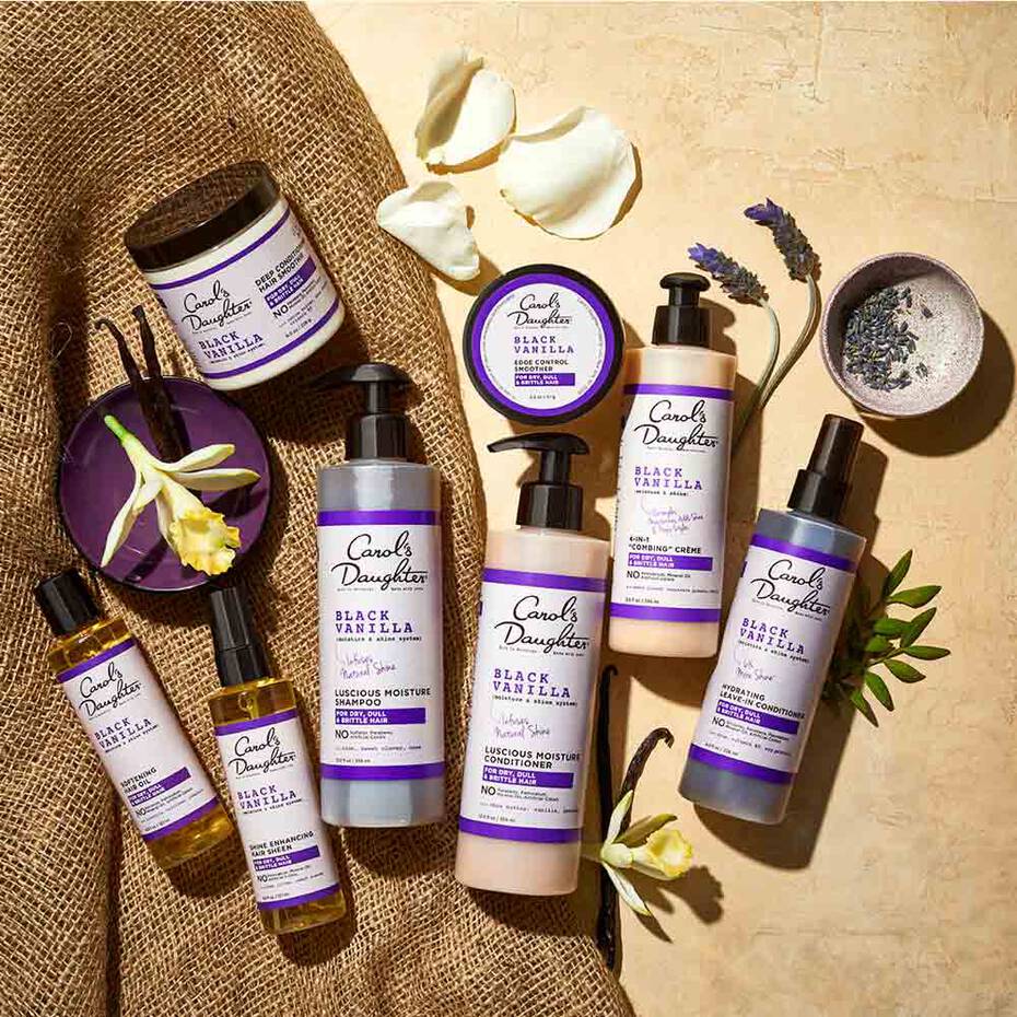 CAROL’S DAUGHTER BLACK VANILLA MOISTURE & SHINE SULFATE FREE SHAMPOO 12 OZ.