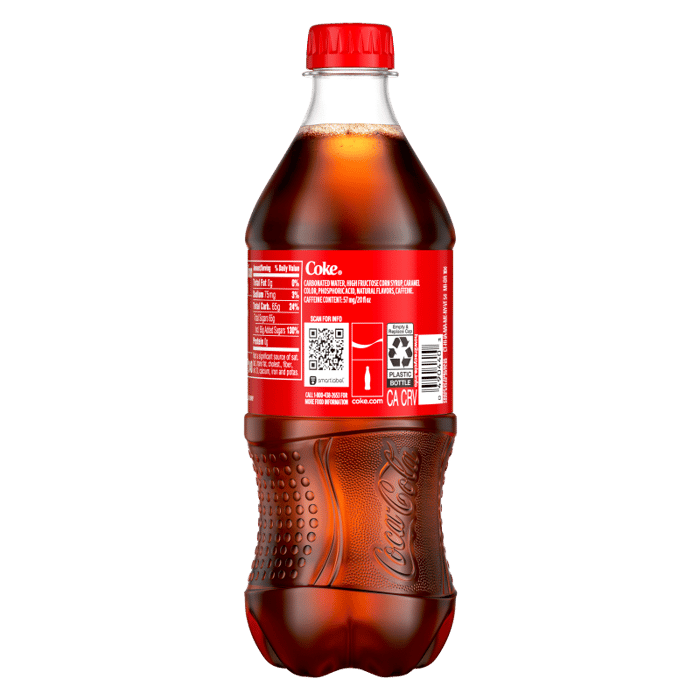 COCA-COLA SODA - 20 FL OZ.