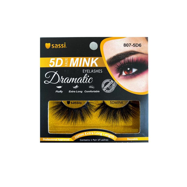 SASSI 5D EXTRA LONG FAUX MINK DRAMATIC LASHES