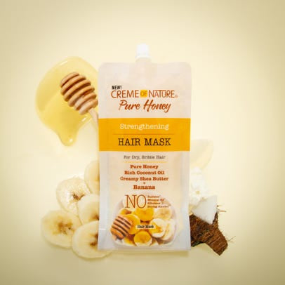 PURE HONEY STRENGTHENING HAIR MASK (W/ BANANA) 3.8 OZ.
