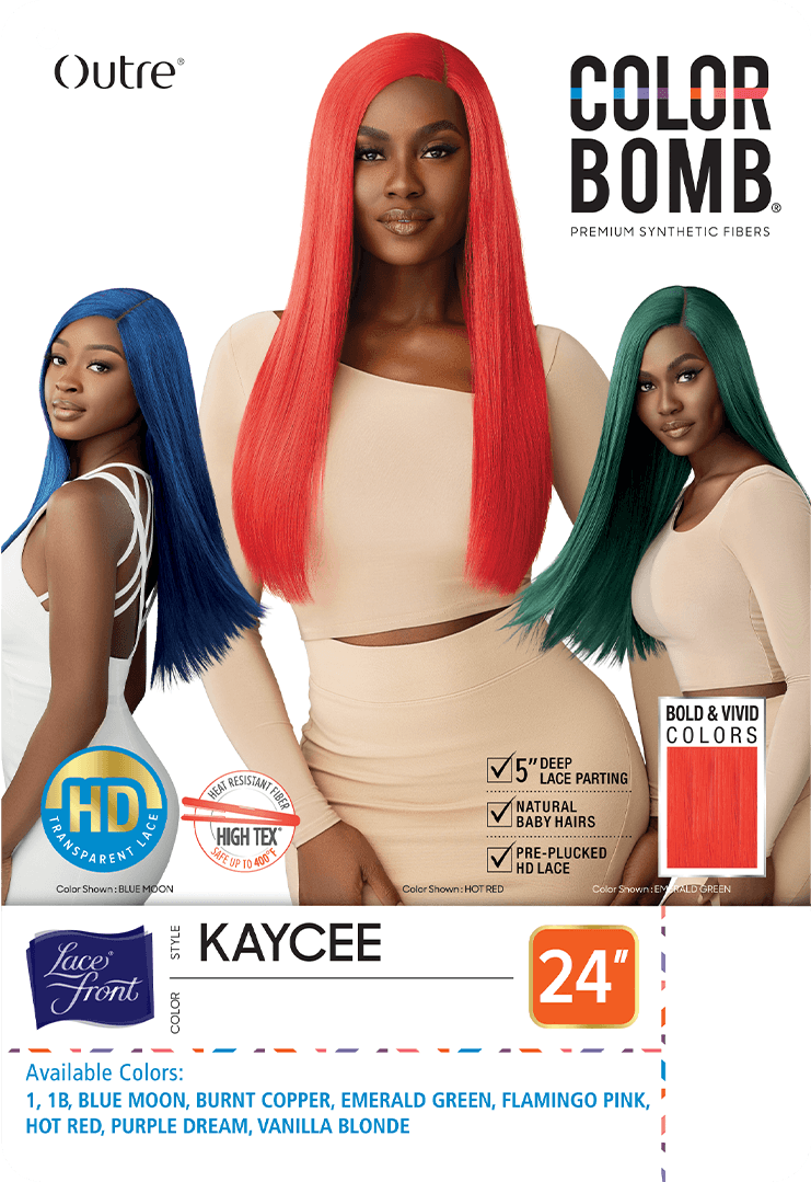 OUTRE LACEFRONT COLORBOMB WIG - KAYCEE