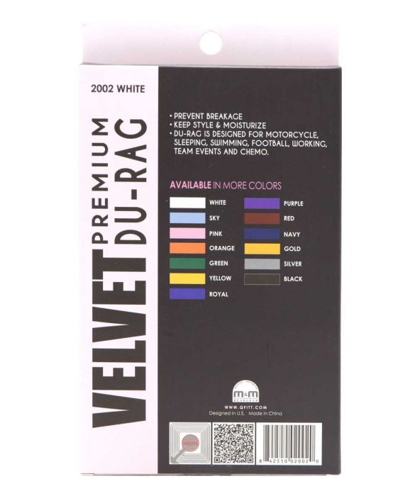 KING.J PREMIUM VELVET DU-RAG