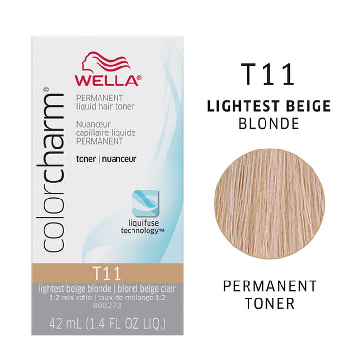 WELLA COLOR CHARM PERMANENT LIQUID HAIR TONERS 1.4 OZ.