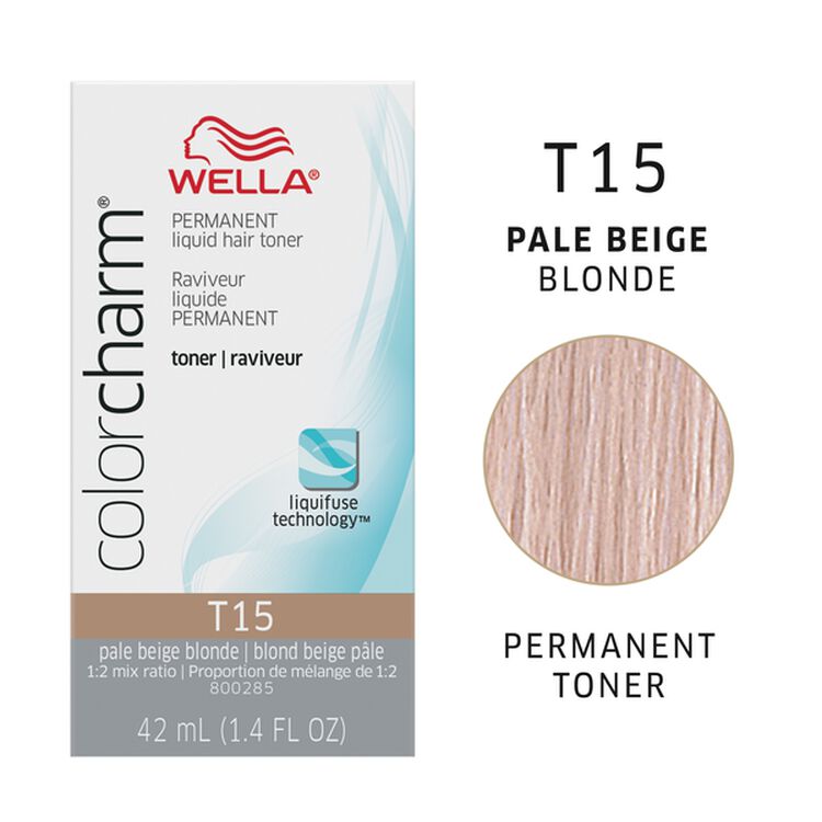 WELLA COLOR CHARM PERMANENT LIQUID HAIR TONERS 1.4 OZ.
