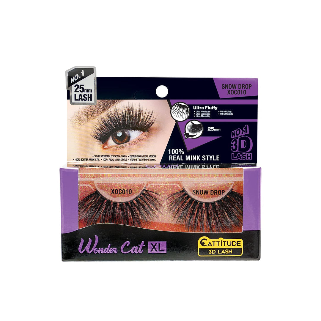 EBIN SNOW DROP - WONDER CAT XL 25MM 3D FAUX MINK LASHES