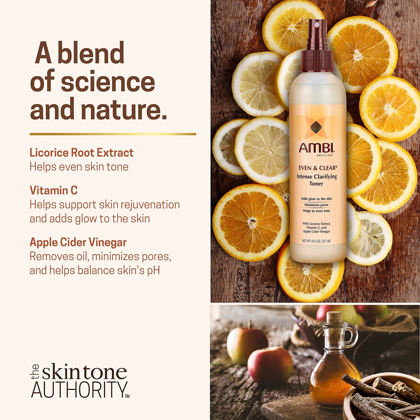 EVEN & CLEAR INTENSE CLARIFYING TONER 8OZ.