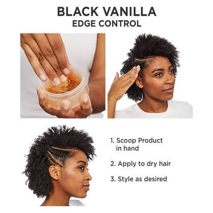 BLACK VANILLA EDGE CONTROL SMOOTHER 2 OZ.