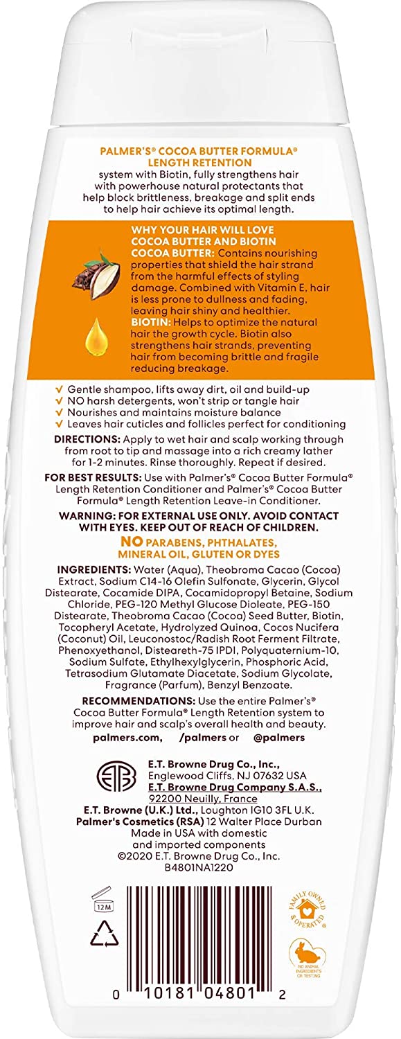 PALMER’S LENGTH RETENTION SHAMPOO + BIOTIN 13.5 FL.OZ