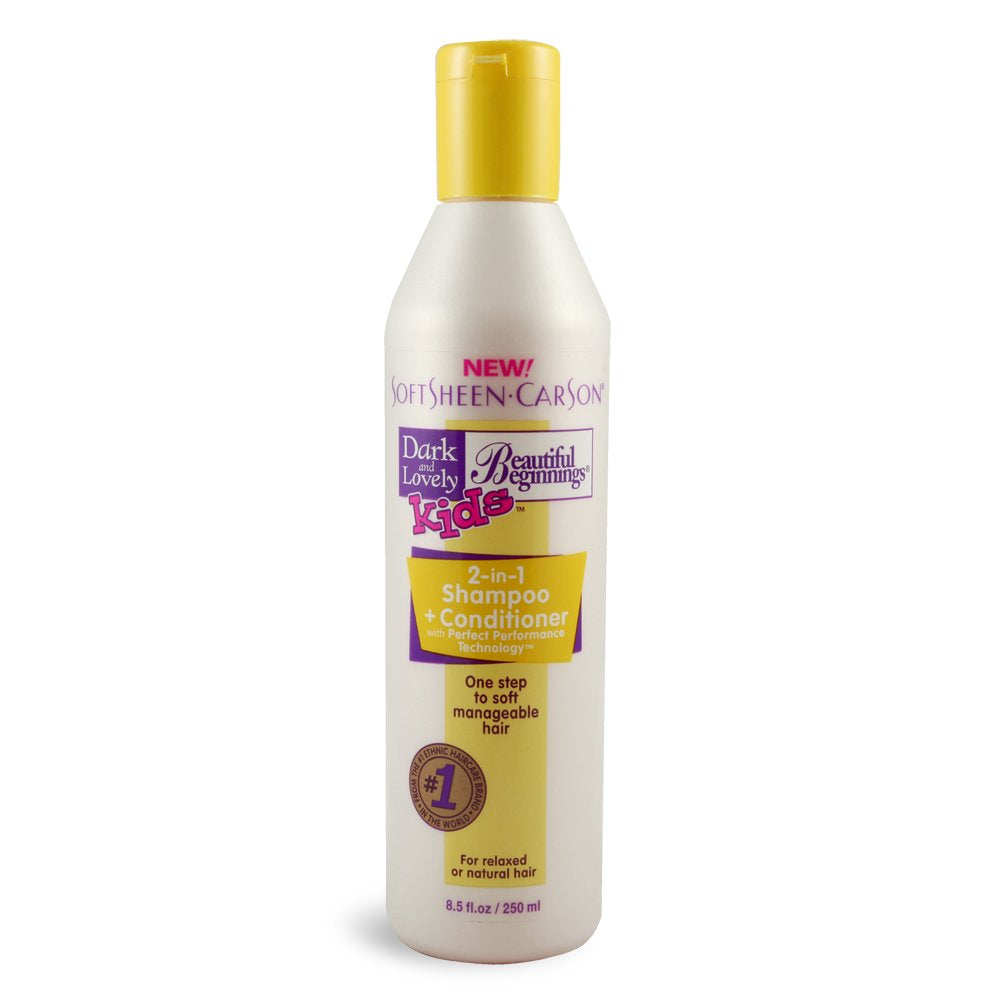 DARK & LOVELY BEAUTIFUL BEGINNINGS KIDS 2-IN-1 SHAMPOO + CONDITIONER 8 OZ.