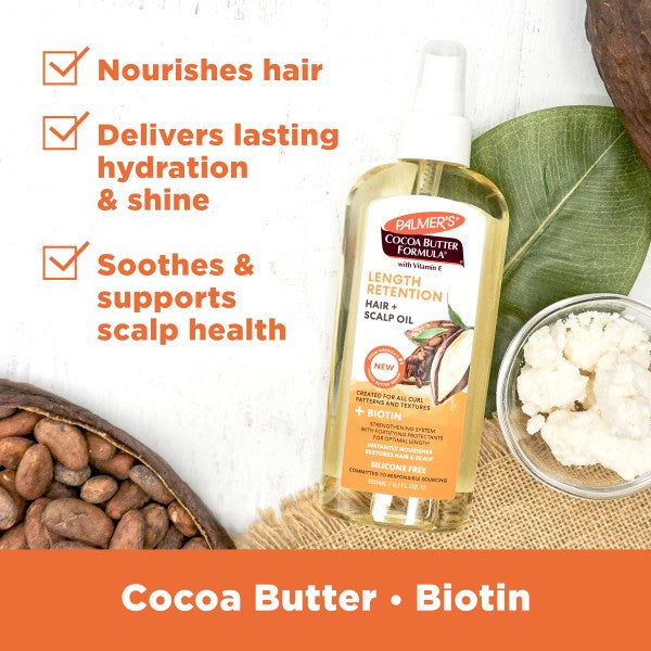 PALMER’S LENGTH RETENTION HAIR & SCALP OIL + BIOTIN 5.1 FL.OZ