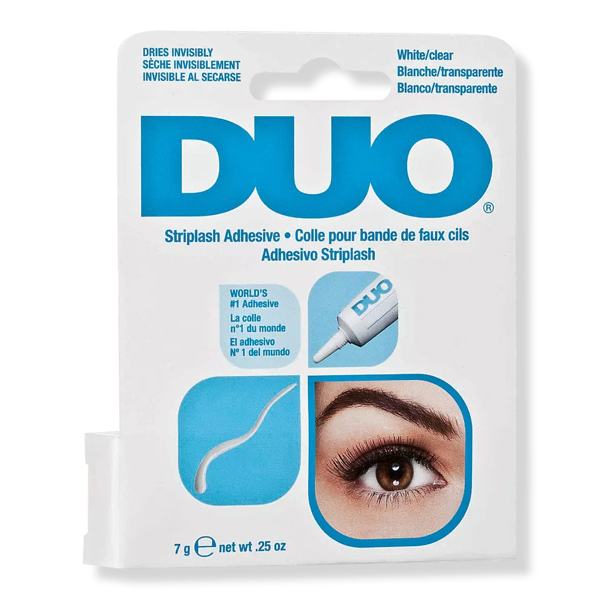 DUO STRIPLASH ADHESIVE (WHITE & CLEAR) 0.25 OZ.