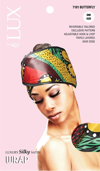 QFITT LUX SILKY SATIN WRAP (AFRO) - PATTERN
