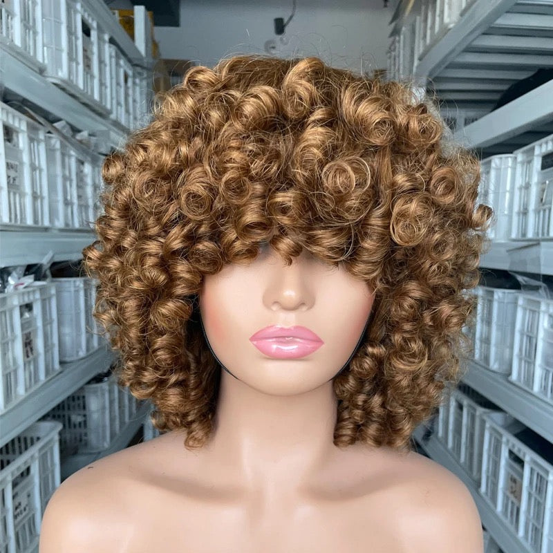 I SLAY HAIR 100% VIRGIN HUMAN HAIR - DEEP ROSE CURLS BOB WIG - 12”
