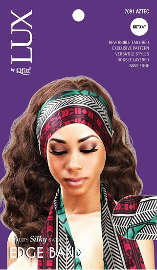 QFITT LUX SILKY SATIN EDGE BAND (AFRO) - PATTERN
