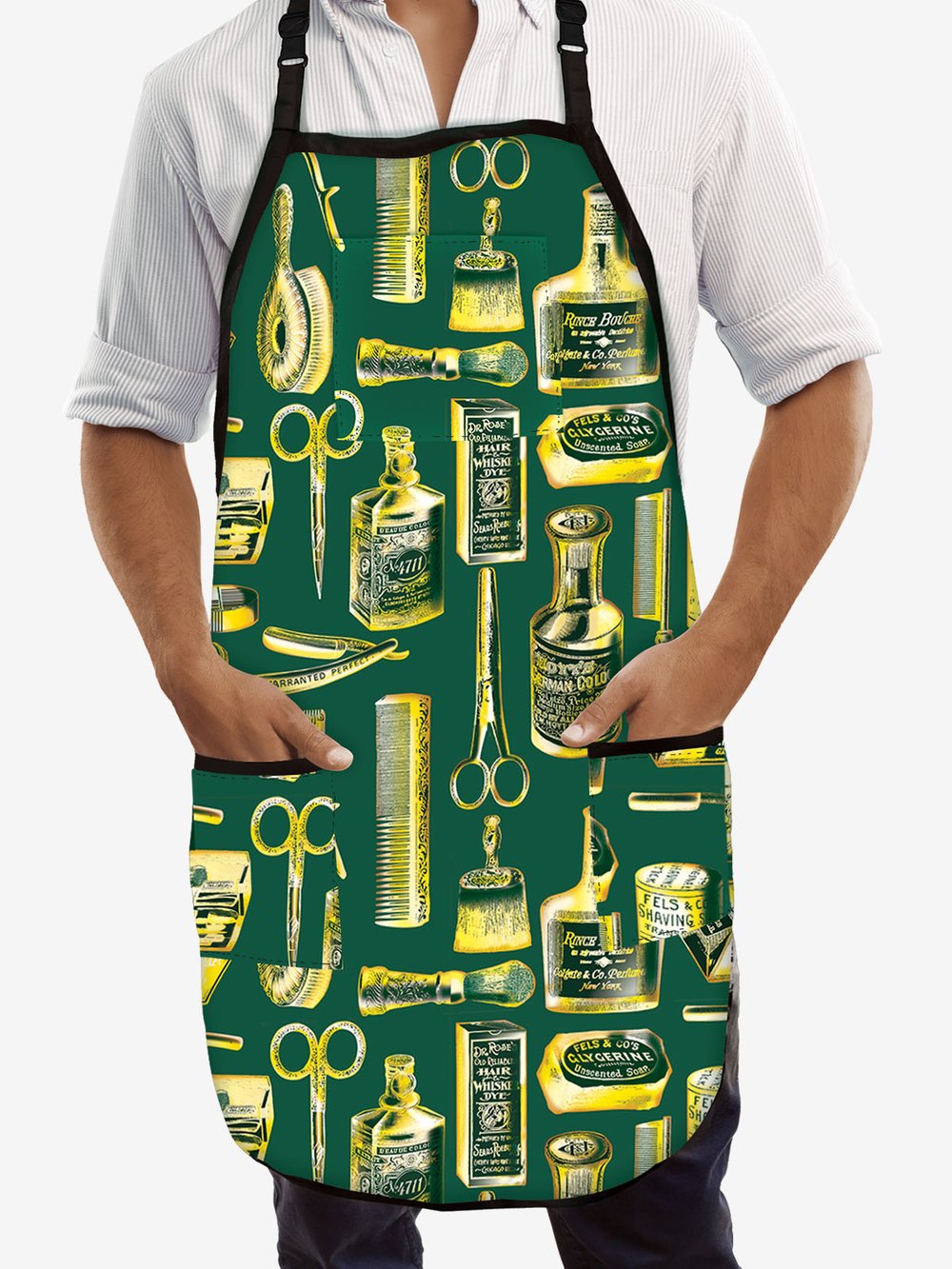 BETTY DAIN VINTAGE GOLD BARBER APRON